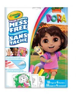 CRAYOLA - COLOR WONDER ENSEMBLE DORA 18 PAGES À COLORIER ET 5 MINI MARQUEURS